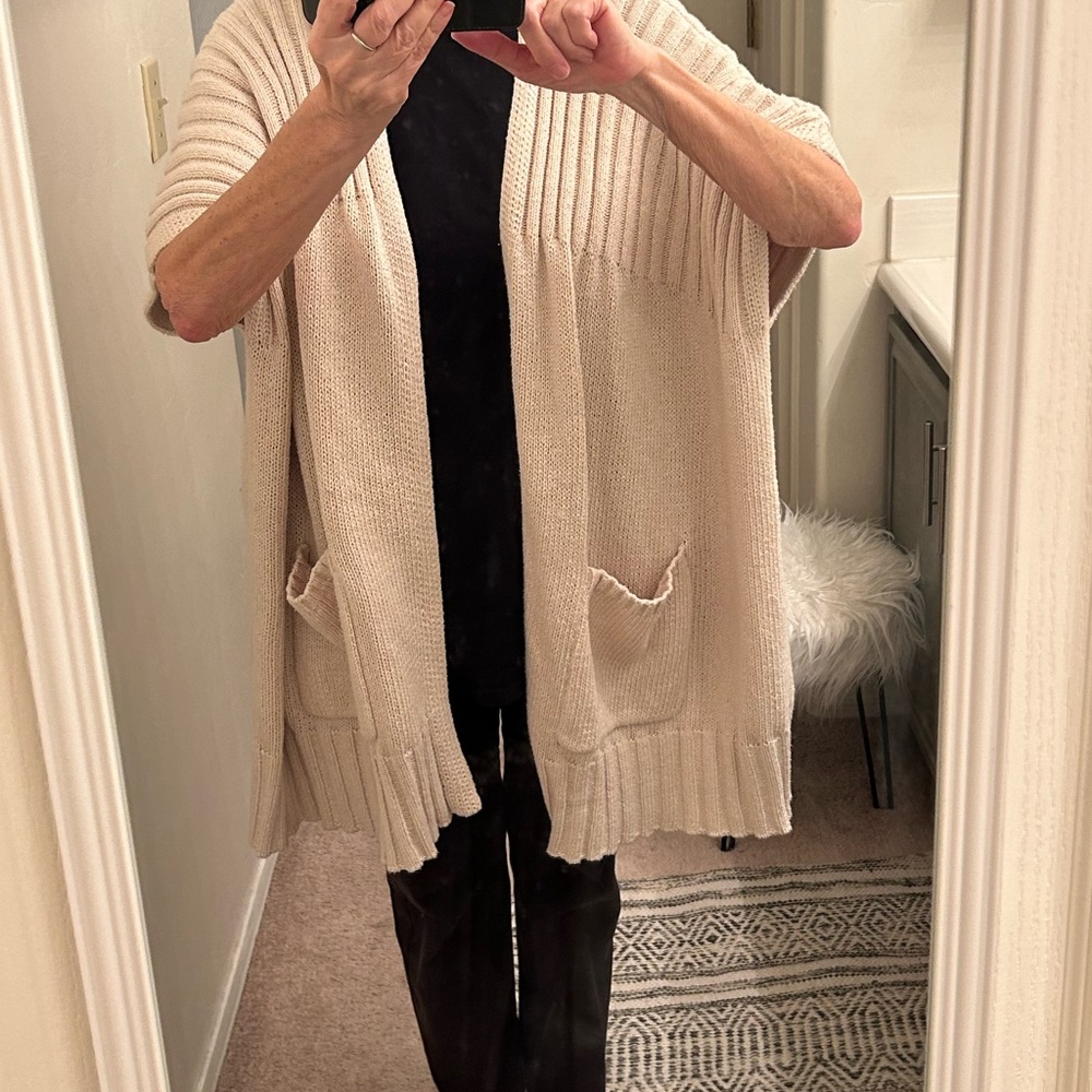 MARKDOWN on Splendid Collection 100% Cotton Open Front Cardigan - Picture 8 of 10